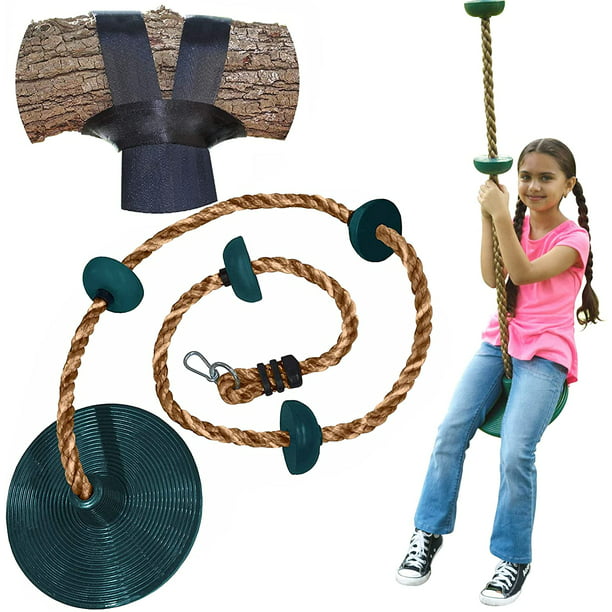 Safety Swing Ropes Disc Climbing Rope Gym Kingdom Play Set for Kids Adults